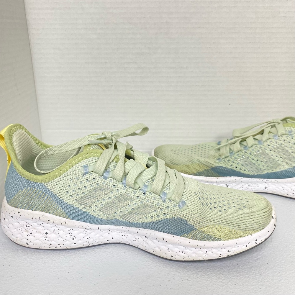 adidas Fluidflow 2.0 Women’s Size 7.5 Bounce Running Shoe Linen Green/Gray - Picture 7 of 11